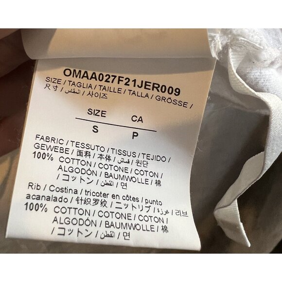 Vtg Off-White Size Small Authentic Bubble Arrows Slim Fit T-Shirt 2013 - Picture 11 of 14